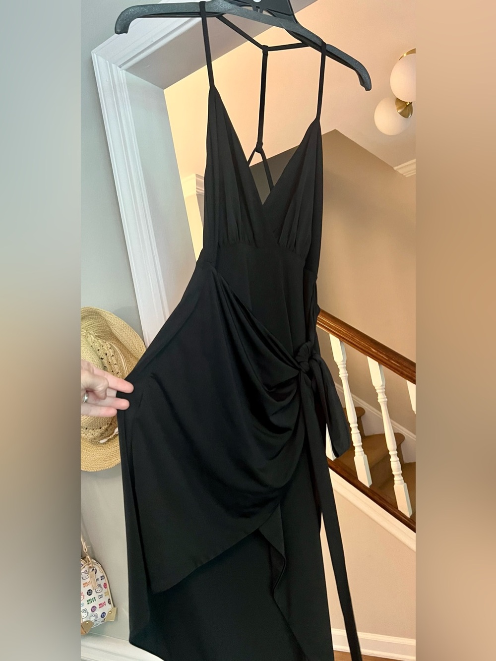 NBD x Naven Black Wrap Mini Dress